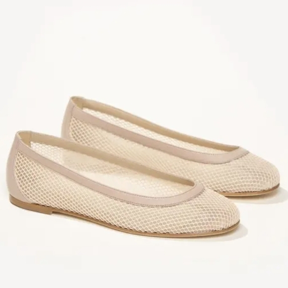 M. Gemi Shoes - M. Gemi Nude Mesh Ballet Flats